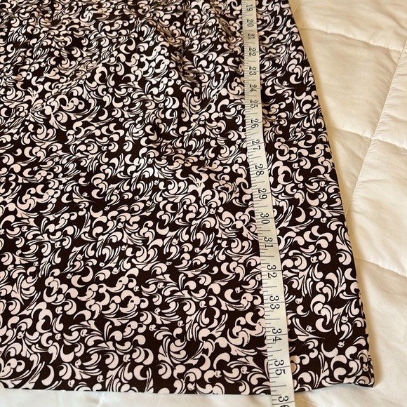 Dressbarn Women’s Size 8 Classic Vintage Brown & White A-Line Sleeveless Dress - Picture 8 of 9